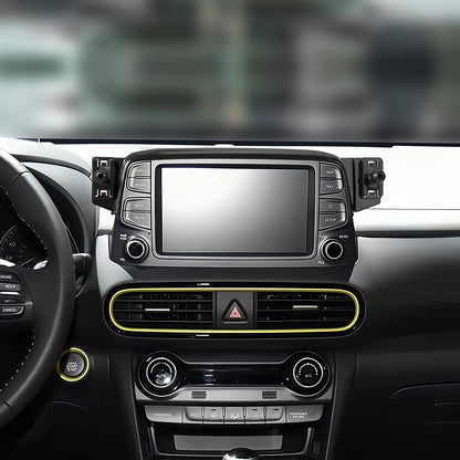 Special For Hyundai Kona 2017-2023 Phone Holder Central Navigation Fixed Base GPS Stand Mobile Phone Mounts Smartphone Bracket