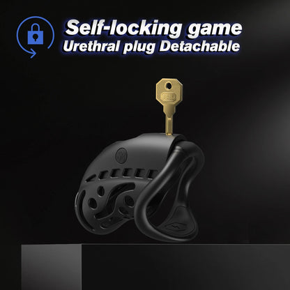Chastity lock Intelligence Electricshock Chastity Cage Remote Control Chastity Device with Urethral Blockage Cock Cage Sex Toys