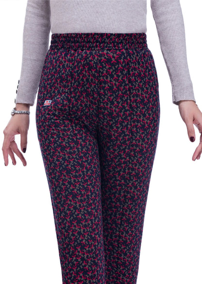 Thick Cotton Pants for Women Winter Warm Loose Fit Camel down Filled Trousers plus Size Mommy Grandmother Pants High Waist Lo...