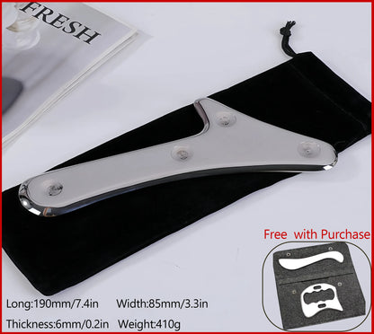 Stainless Steel Gua Sha Massage Tools Muscle Scraper Tool,Graston Tool Set for myofascial Release,Scar Tissue Massager for Back