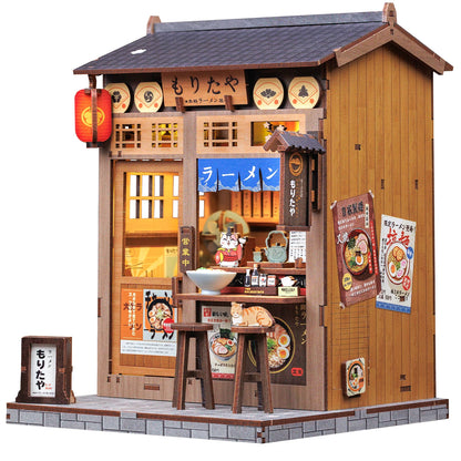 CUTEBEE DIY Book Nook Kit Japanese Sakura 3D Puzzle Dollhouse for Bookshelf Unique Craft Gift for Book Lover Christmas Miniature