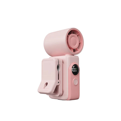 Mini Clip-on Fan Handheld Pocket Fan Rechargeable Digital Display Air Cooling Fan for Outdoor Travel Portable Umbrella Clip Fan