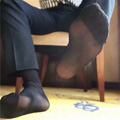 Business Man Socks Hot Dressing Outfit Business Style Rich Man  Fine Dress Socks Short Socks Daily