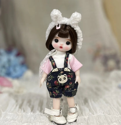 Original Bjd Diy Dress Up Doll 1/8 Joint Mobility Fashion Princess Doll 3d True Eye Girl.S Birthday Full Set Accessories Gift