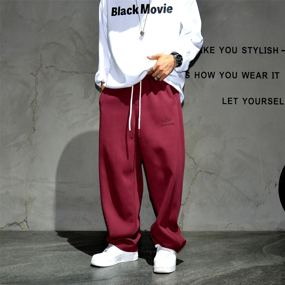 American Streetwear High Quality Sweatpants Mens Clothing Korean Fashoin Sport Baggy Pants Hip Hop Joggers Male Kpop Trousers