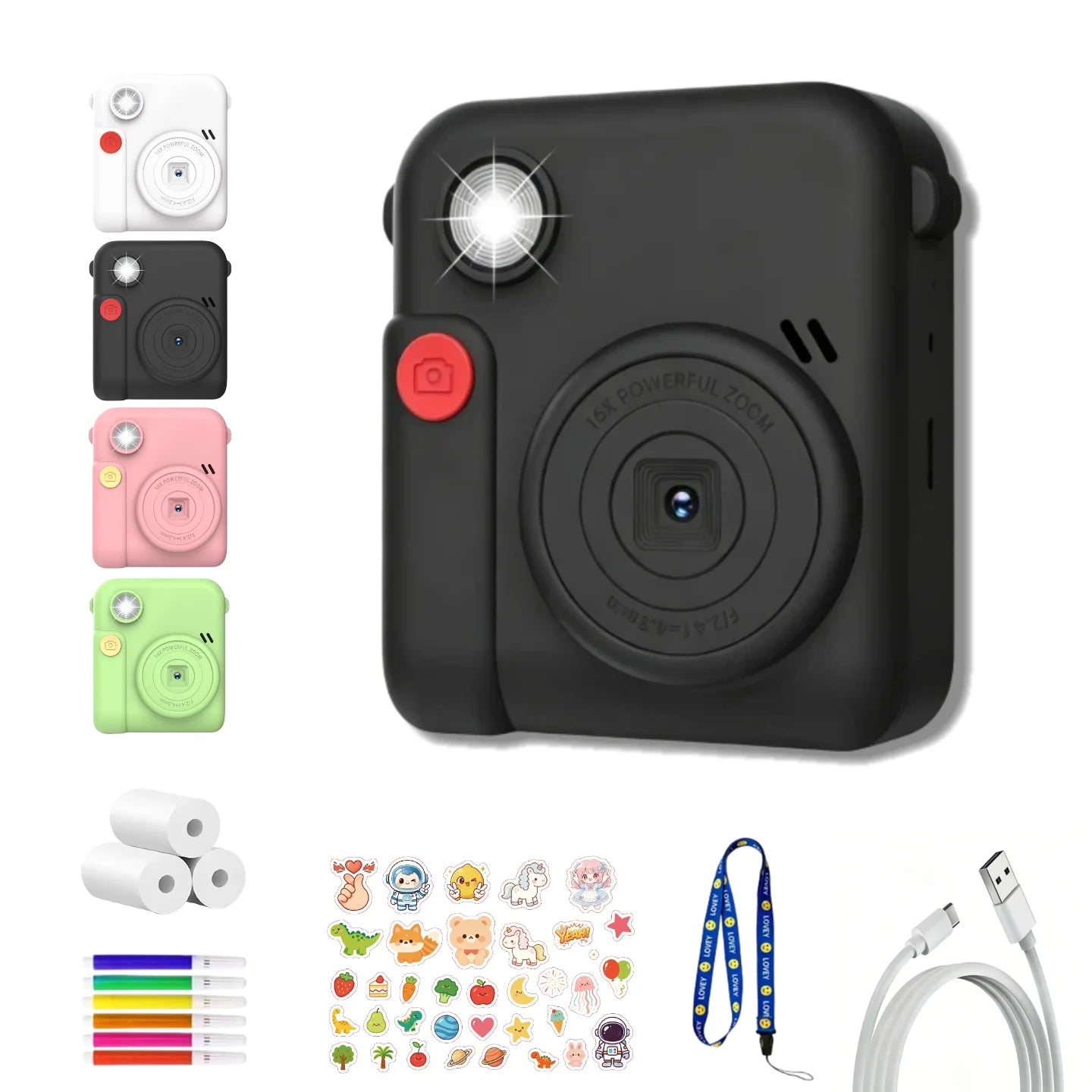 Digital Camera For Children Photography Mini Printer Portable Thermal Instant Print Photo Kids Camera 2.8inch HD Video Toy Gifts
