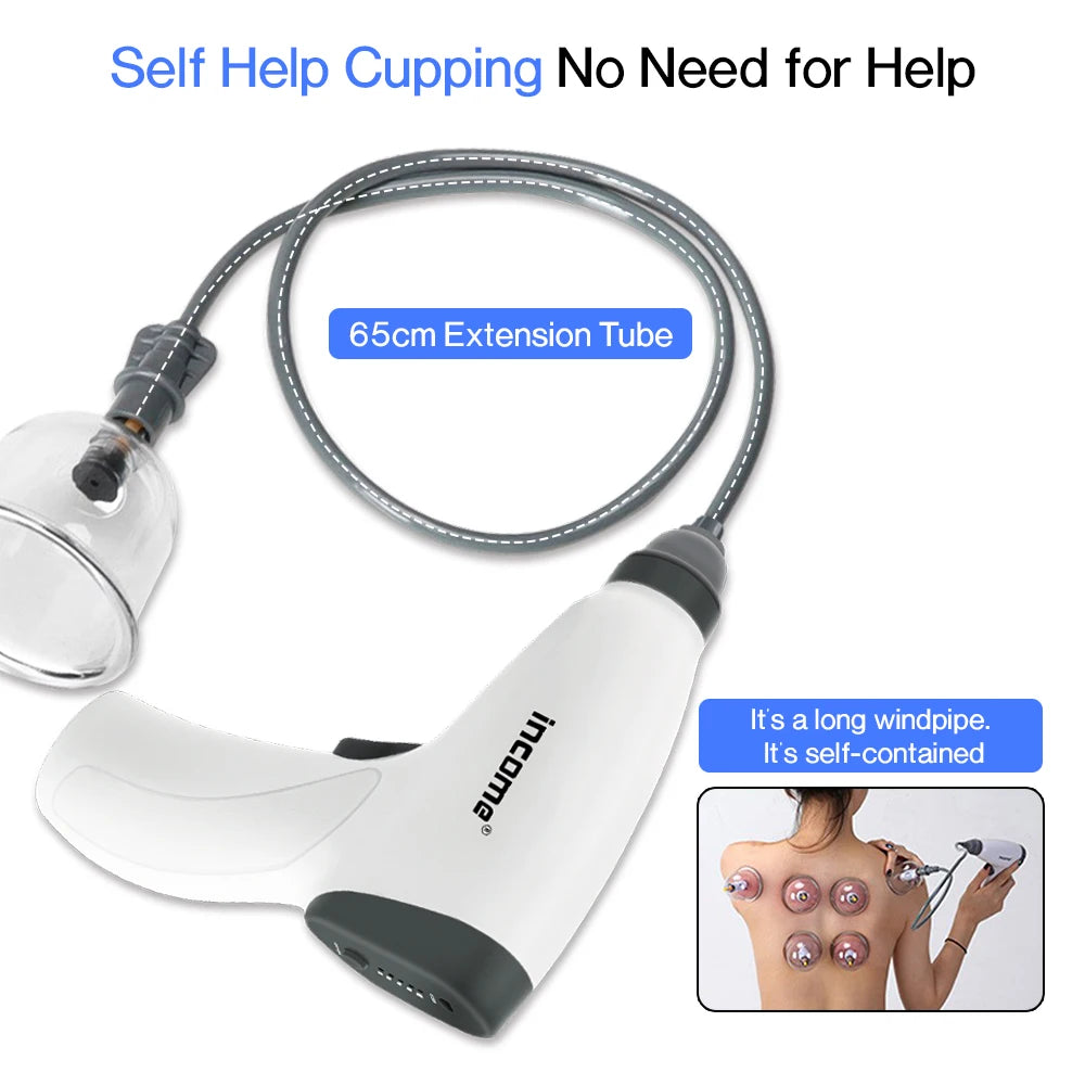 Vacuum Cupping Gun Electric Cupping Pump Body Massager USB Charging Negative Pressure Massage for Scraping Gua Sha Suction Tool