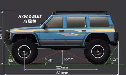Yikong Yk4107/Pro 1/10 4WD RC Car Simulation Tule Remote Control Brushless Differential Lock Climbing Off-Road Vehicle Model Toy