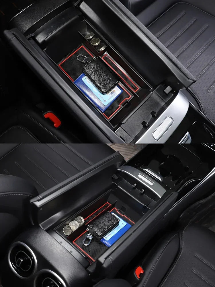 Weizhida For Mercedes Benz C Class W206 2022-2025 ABS Car Central Control Armrest Box Storage Box Cell Phone Box Car Accessories