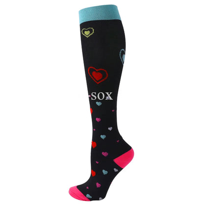 1Pair New Compression Stockings 20-30Mmhg Knee High Sports socks Fit Medical Varicose Veins Pregnant  Edema Diabetes Circulation