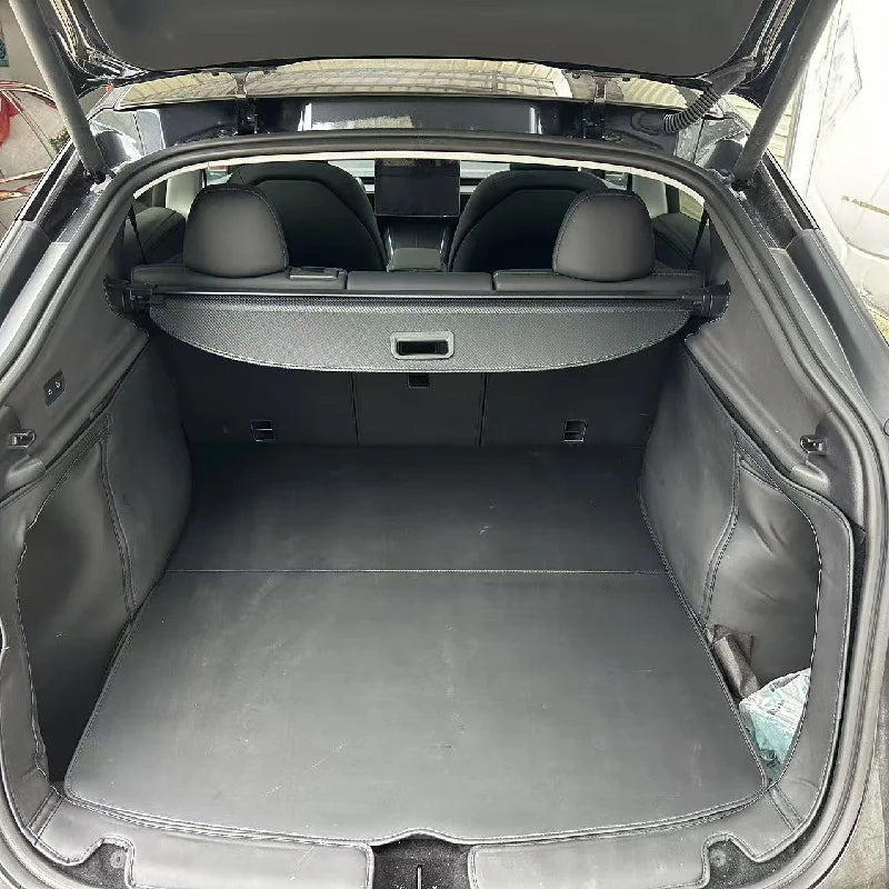 for Tesla New Model Y Juniper 2025 Cargo Curtain Cover Retractable Rear Trunk Luggage Carrier Privacy Protect Cover Accessories