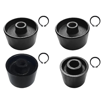 Universal Hydraulic Jack Front Wheels Metal Caster Auto Accessories Replacement for 3 Ton 4 Ton Horizontal Floor Jack