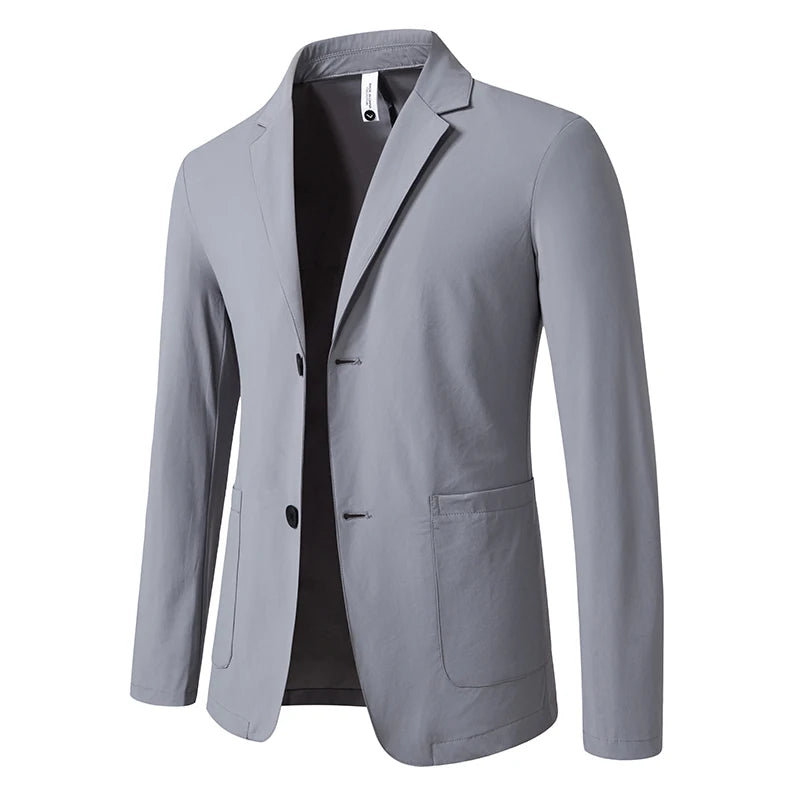 2026 New Summer Sunscreen Jacket for Men's Fattened Plus Size Fat Man Business Casual Suit Men's Top Single Piece