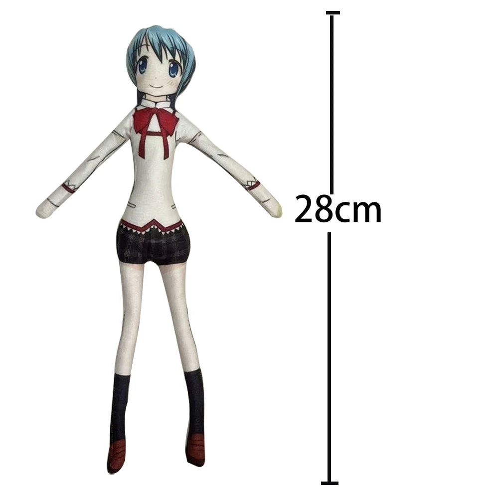 Anime Kaname Madoka Plush Toys Miki Sayaka Tomoe Mami Akemi Homura Figure Magical Girl Toy Abstract Doll DIY Model Birthday Gift