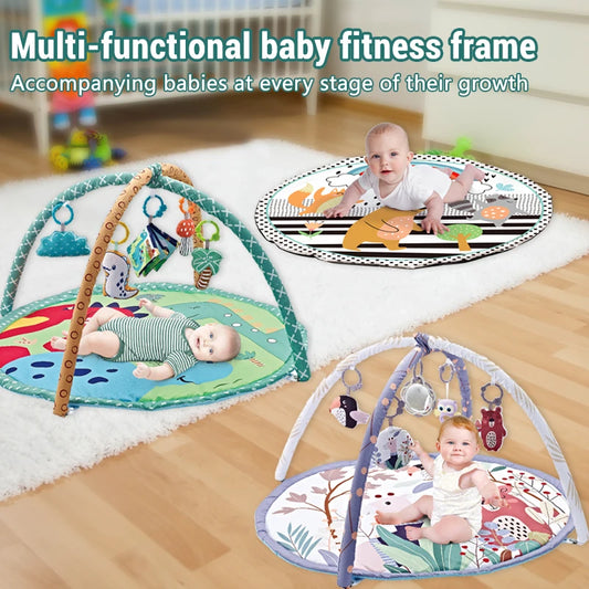 0-36 Months Baby Fitness Frame Multifunctional Event Fitness Game Mat Toys Rug Enlightenment Parent-child Interaction Toys Gift