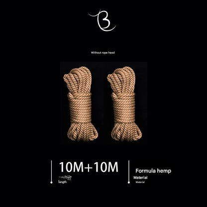 10m Shibari Bondage Rope,Soft Jute for Japanese Rope Art,Skin-Friendly for Beginners,Natural Color Skin-Safe Jute Couples Play