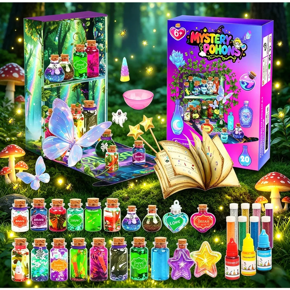 DIY Fairy Magical Potions Kit Witches' Magical Color Changing Freezing Potions Art Craft Kit Science Experiments Games Kid Craft