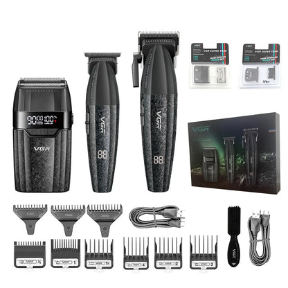 VGR Hair Clipper Professional 9000RPM Hair Cutting Machine Face Shaver Reciprocating Beard Trimmer Hair Trimmer for Men V-640 S3