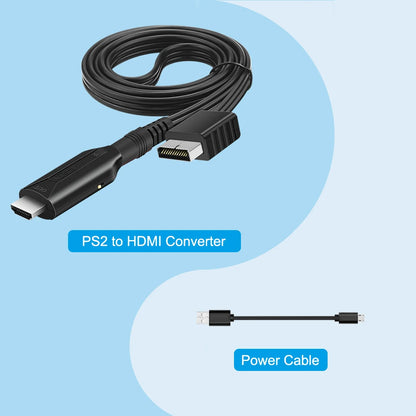 PS2 to HDMI Converter Adapter, PS2 to HDMI Cable PS2 to HDMI Support 1080P, Connecting a PS2 to a Modern TV with HDMI