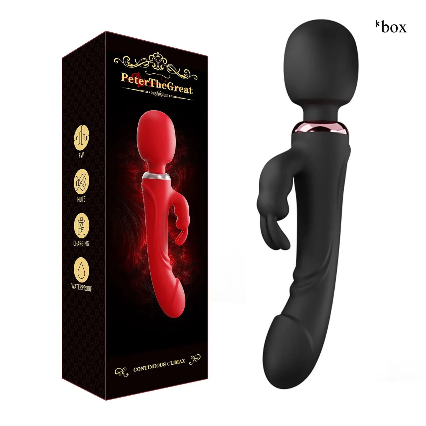 Double Head Powerful Vibrator for Women 30 Speed Clit Stimulator G Spot Vagina Massager Female Masturbator Sex Toys for Adult 18