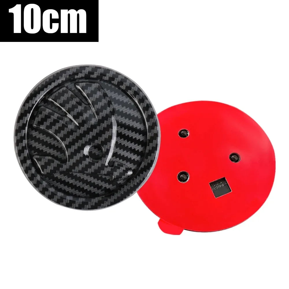 80/90/100MM Car Hood Bonnet Front Grille Rear Trunk Badges Sticker For Skoda S Skoda Fabia Kamiq Karoq Octavia A5 A7 Rapid Scala