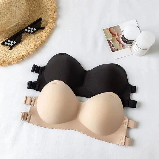 Invisible Sexy Strapless Bra Invisible Push Up Bralette Lingerie Underwear Seamless Wireless Solid Without Straps Bras Yoga Bra