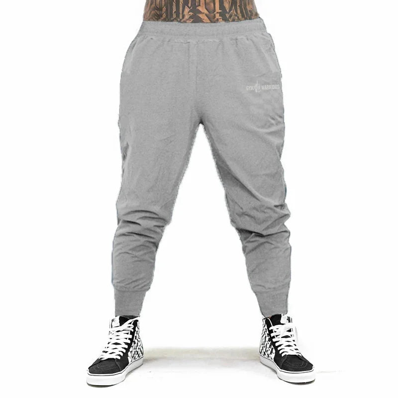 Gym Fitness Running Sport Trousers Men's Casual Bodybuilding Training Bottoms Summer Ultra-thin Breathable Quick-drying Pants