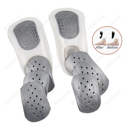 Half arch support orthopedic Insole Flat Foot correct 3/4 length orthotic Insoles insert shoe pad men women massage foot care