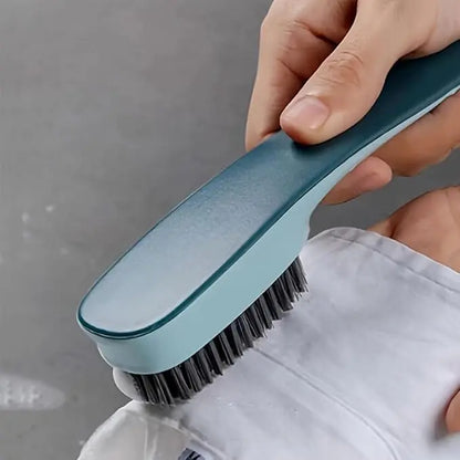 1 Pack Handheld Shoes Cleaning Brush Multifunctional Scrubbing Tool for Shoes Laundry Tile Bathtub Blue