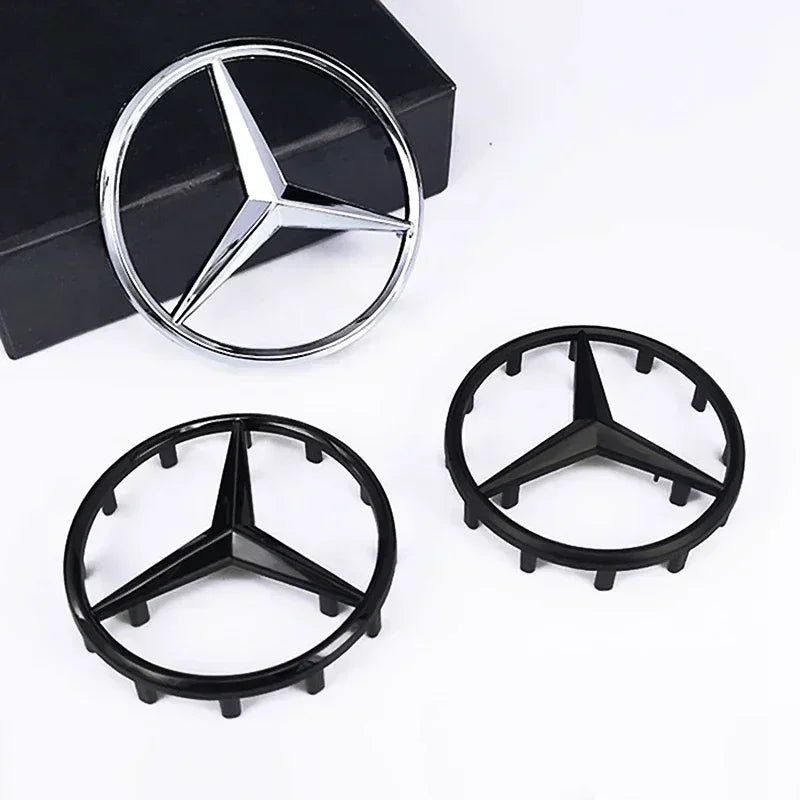 1pcs 52mm 57mm Car Steering Wheel Badge Emblem Sticker Mercedes Benz Amg W204 W205 W212 W213 W221 W177 W246 GLA GLC CLA A AAXXZZ