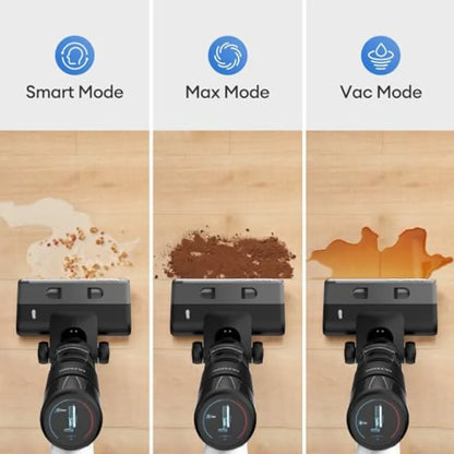 Wet Dry Vacuum Cleaner for Hard Floors, Cordless Vacuum Mop Combo with Self-Cleaning, 50min Runtime, Smart Mess Detection, Edge