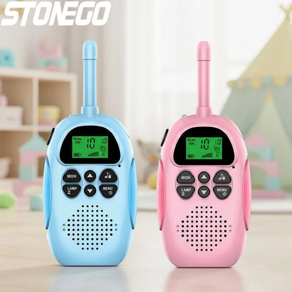 Rechargeable Walkie Talkies for Kids 2 Pack 22 Channels 3KM Range Toys Two Way Radio Children Gifts