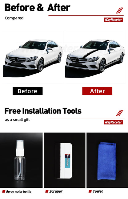 Edition 1 Stripe Sticker Door Side Hood Bonnet Roof Tail Vinyl Decal For Mercedes Benz W205 C63 AMG C Class C205 Coupe A205 S205