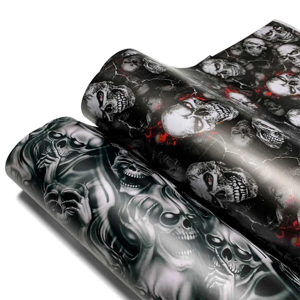 Wrapping Foil Car Tuning Stickers Waterproof Wrap Car Vinyl for Motorcycle Skull Film Auto Outdoor Accessories Body Covering