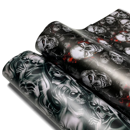 Wrapping Foil Car Tuning Stickers Waterproof Wrap Car Vinyl for Motorcycle Skull Film Auto Outdoor Accessories Body Covering
