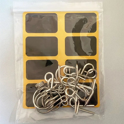 Metal Montessori Puzzle Wire 8Pcs/Set IQ Mind Brain Teaser Puzzles Children Adults Interactive Game Reliever Educational Toys