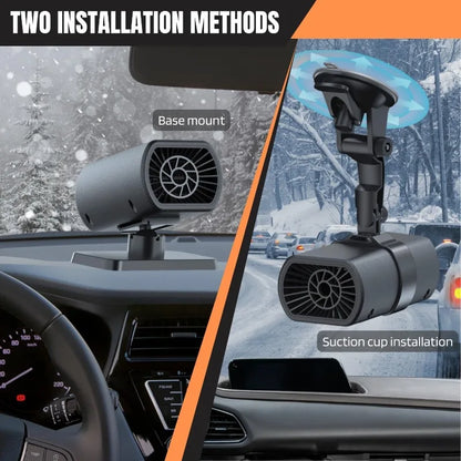 Mini 12V Car Heater USB/Cigarette Lighter Portable Fast Heating Cup Holder Design For Cab Truck RV Winter Travel Emergency Kit
