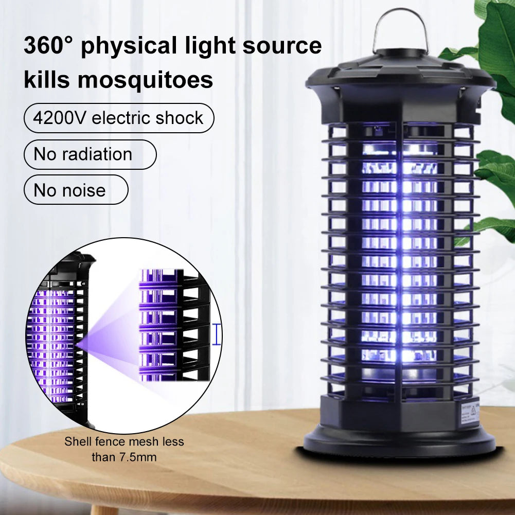 2-In-1 Microwave Mosquito Killing Lamp Electric Shock Mosquitos Killing Insect Trap Waterproof Insect Racket EU Plug Bug Zapper