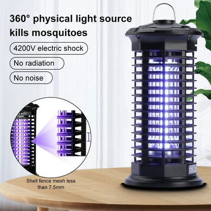2-In-1 Microwave Mosquito Killing Lamp Electric Shock Mosquitos Killing Insect Trap Waterproof Insect Racket EU Plug Bug Zapper