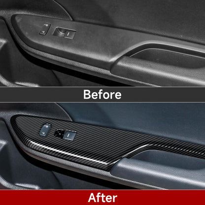 For Honda Civic 10th Gen (2016 -2021) Interior Accessories, Car Center Console Gear Shift Panel , Carbon Fiber ABS Trim Sticker