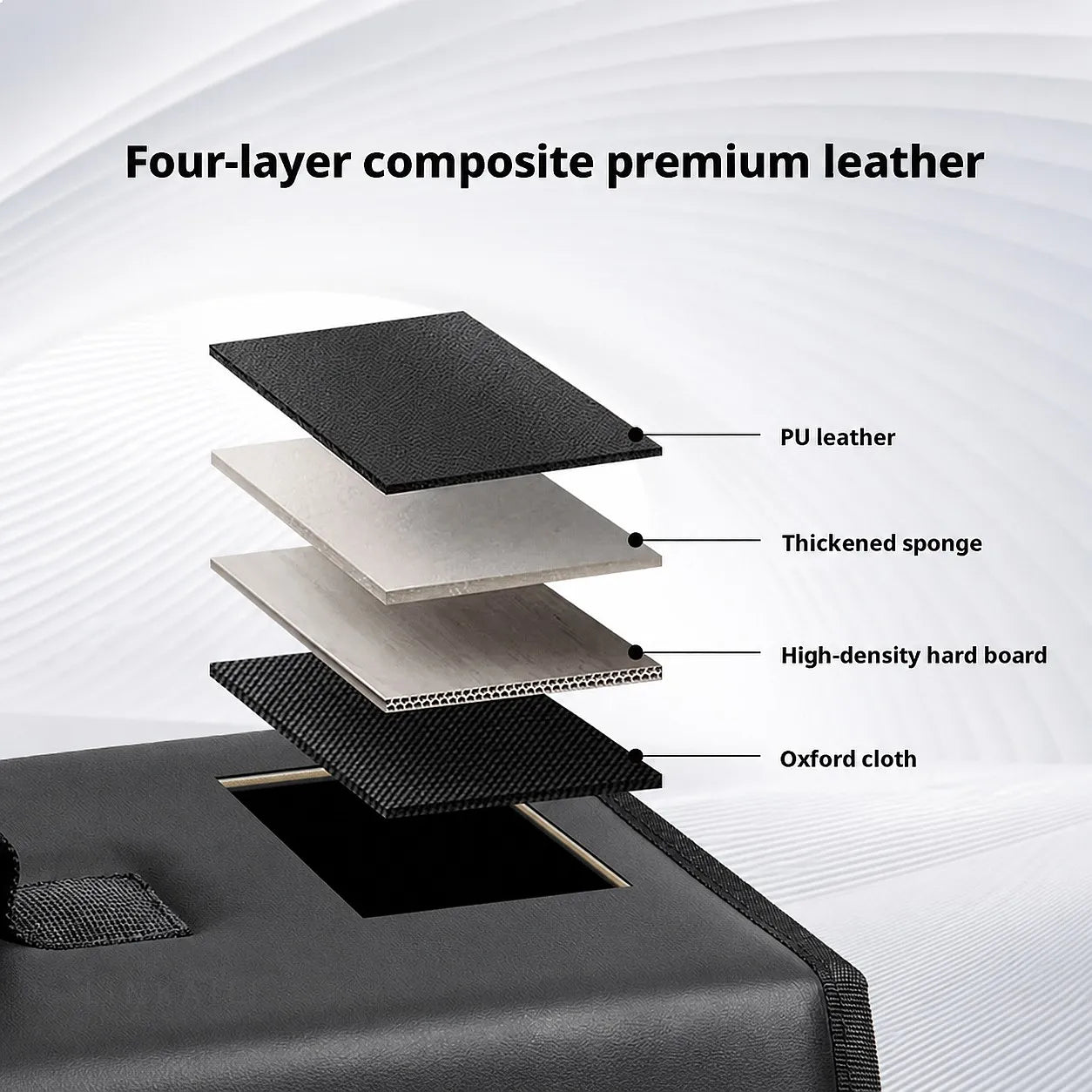 Suitable for Leapmotor C10 T03 A10 B10 C10 C01 C11 C16 D19 car carbon fiber trunk storage box large capacity foldable storage bo