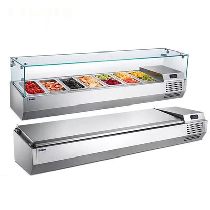 Supermarket Refrigeration Cabinet Salad Bar Display Counter Refrigerator