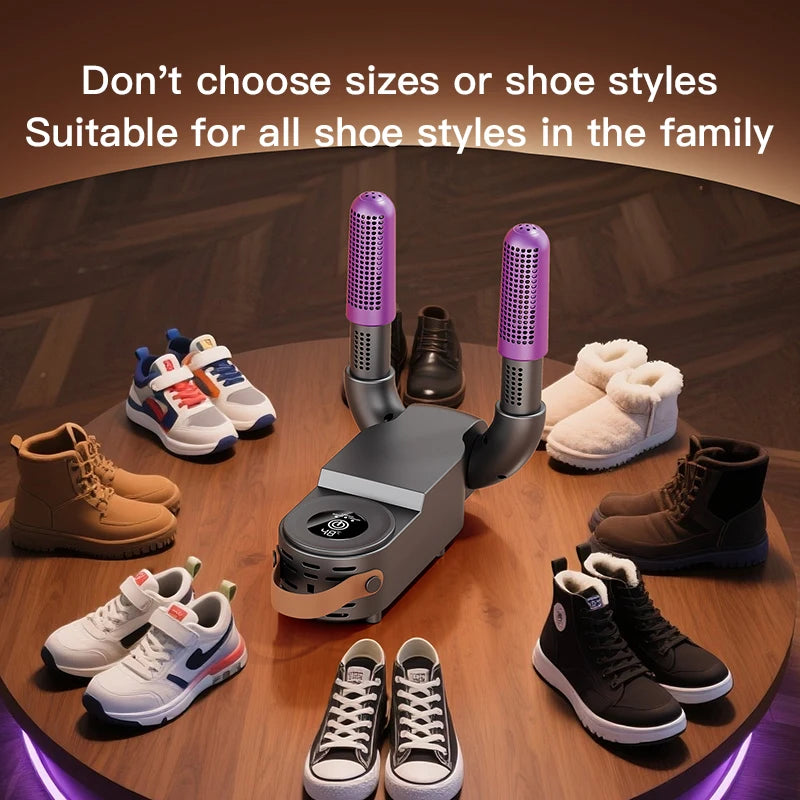 New 130W Electric Shoe Dryer Shoe Warmer Sterilizing Dehumidifying Shoe Rack Heater Dehumidifying Device Quick Drying Shoe Dryer