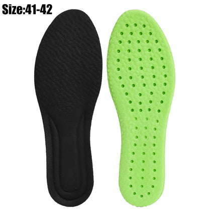 Breathable Deodorant Sports Insoles Inserts Shock Absorption Cushioning Shoe Pads Insoles Soft Comfortable Foot Care Accessories