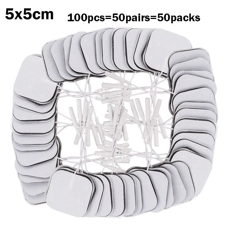 20/30/50/100P EMS TENS Electrode Pads Gel Patch For Electrodes Acupuncture Massager Nerve Muscle Stimulator Electrode Stickers