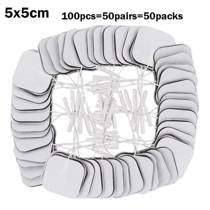 20/30/50/100P EMS TENS Electrode Pads Gel Patch For Electrodes Acupuncture Massager Nerve Muscle Stimulator Electrode Stickers