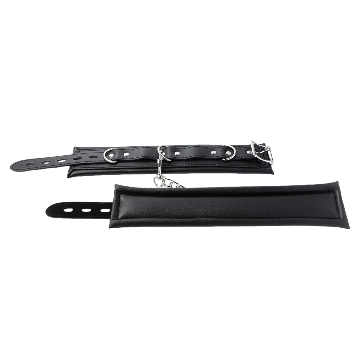 BDSM Sex Leather Bondage Optional Handcuffs Collar Wrist Ankle Cuffs for Fetish Erotic Adult Games Couple Sex Toys Restraints