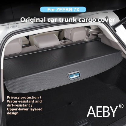 AEBY For ZEEKR 7X 2024 2025 Cargo Cover Trunk Shade Retractable Luggage Shelf Privacy Security Car Interior Accessories