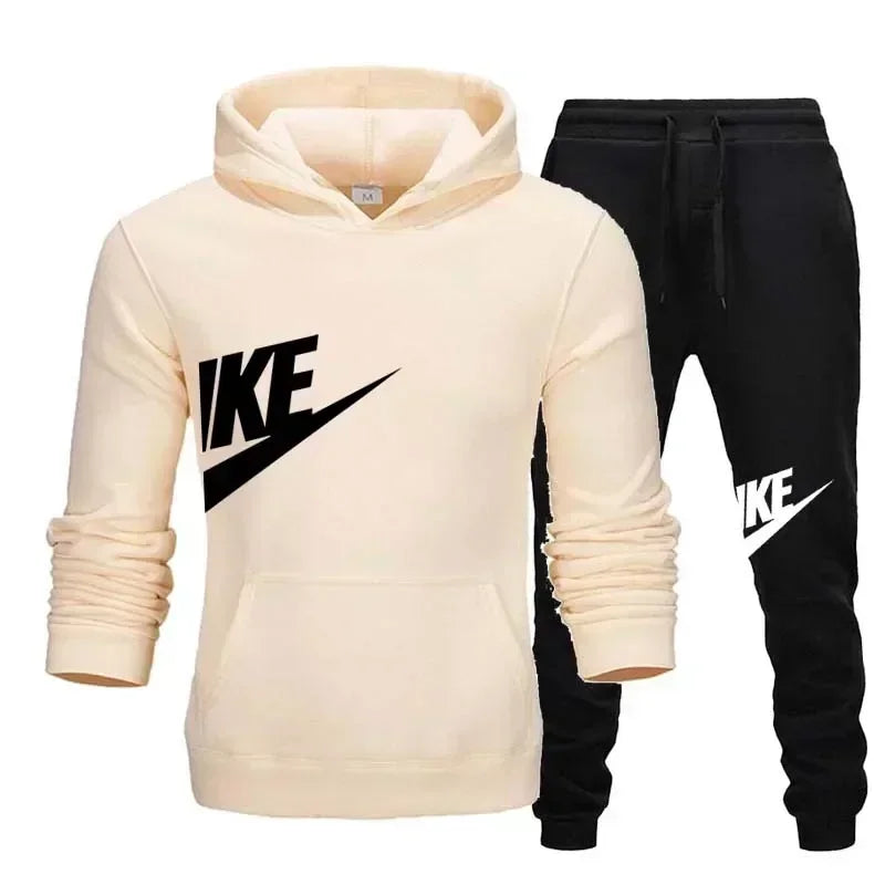 2025 Men's Sport Outfit, fashionable men's and women's casual suit hooded sweatshirt outdoor winter/spring sport hooded sweats