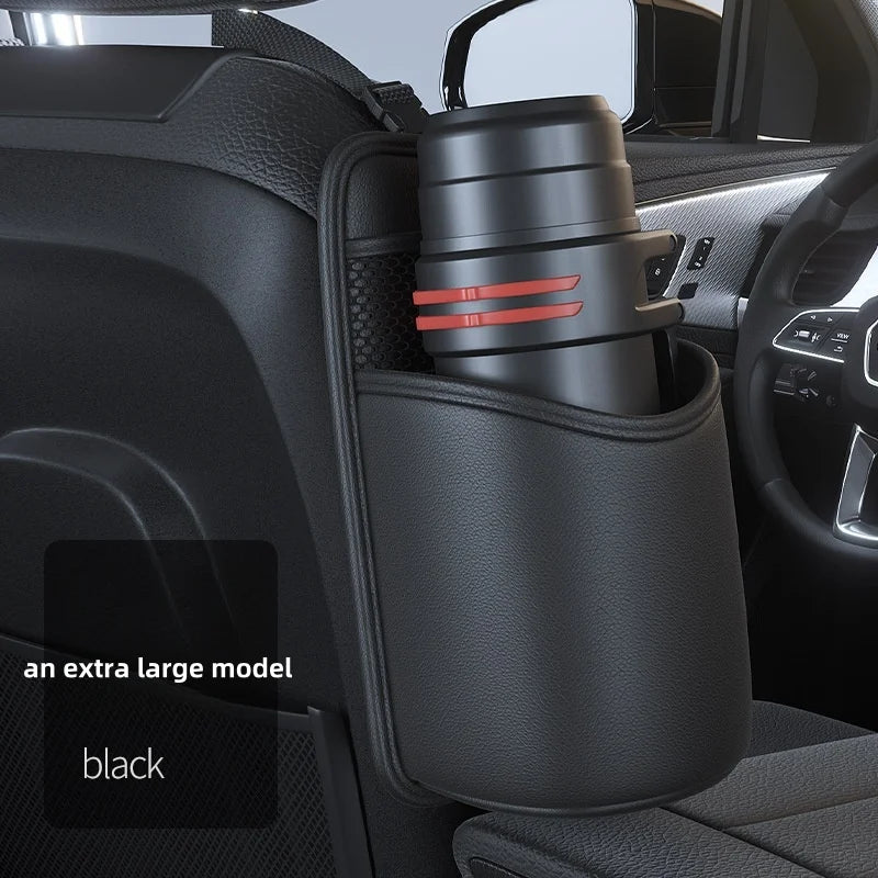 For Car Seat Cup Holder Large Water Bottle Holder Cup Holder Car Insulated Cup Organizer Multifunctional Drawer Storage Bag